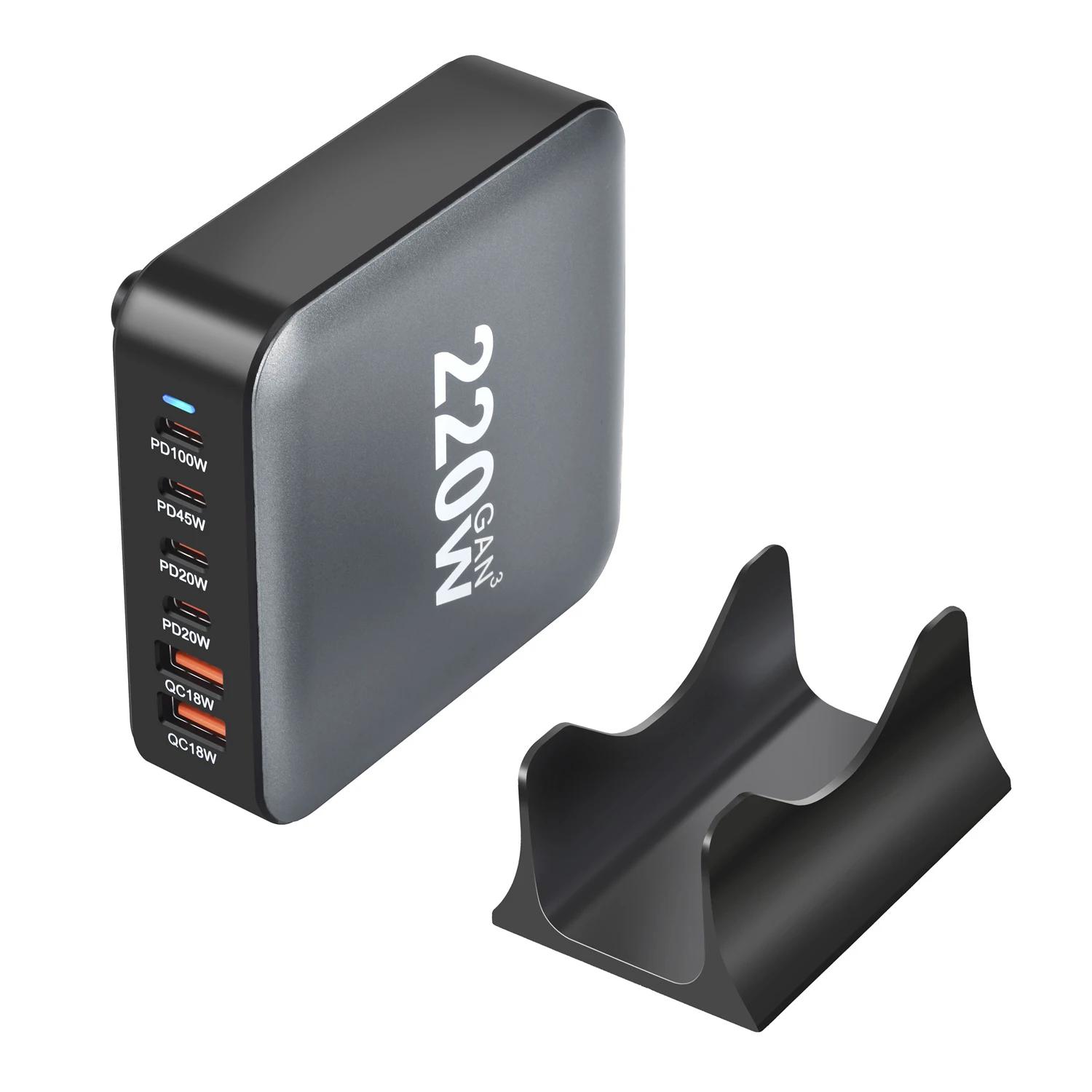 220W GaN ũž , 6 Ʈ USB CŸ PD ,  , 3.0  ,  USB , ǰ
